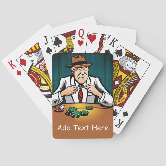 Cartes de jeu de poker personnalisées (dos)