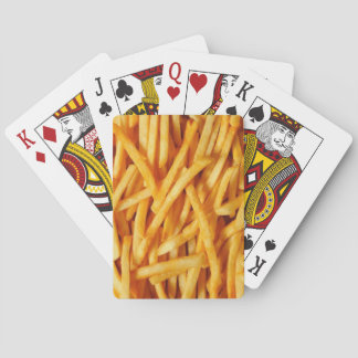 Cartes de jeu de pommes frites