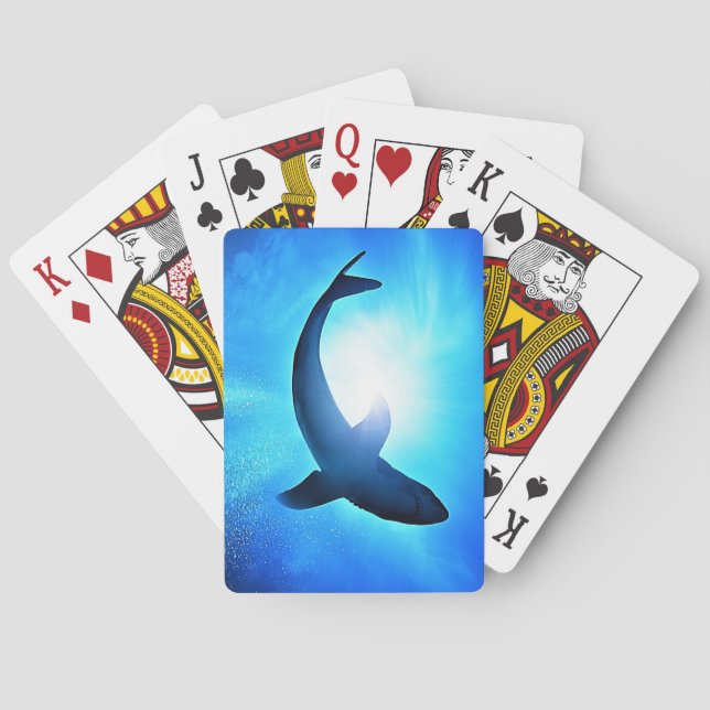 Cartes de jeu de requins (dos)