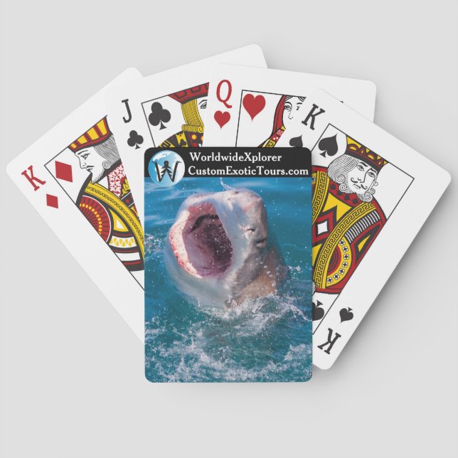 Cartes de jeu de requins carte (dos)
