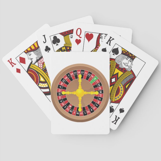 Cartes de jeu de roue de roulette (dos)