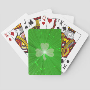 Cartes de jeu de shamrock