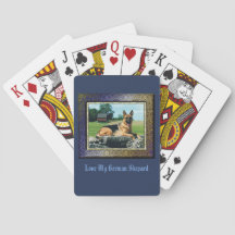 Cartes de jeu de Shepard d'Allemand