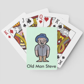Cartes de jeu de Steve de vieil homme
