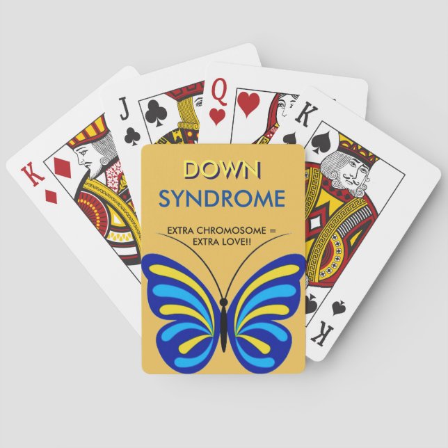 CARTES DE JEU DE SYNDROME DE DOWN (dos)