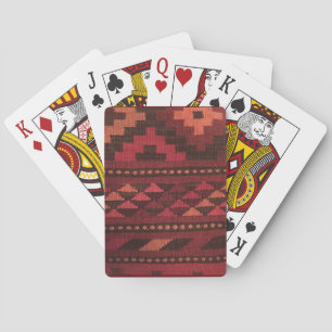 Cartes de Jeu de Tapis marocain, tons marron