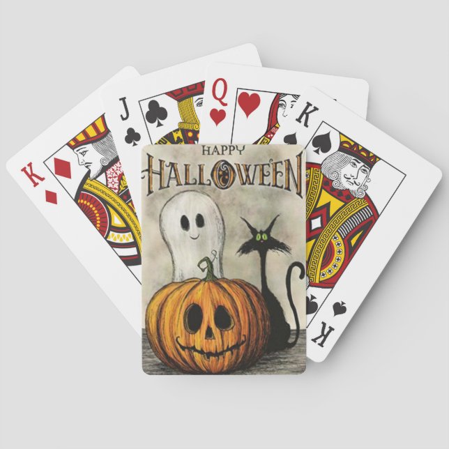 cartes de jeu de thème de Halloween (dos)