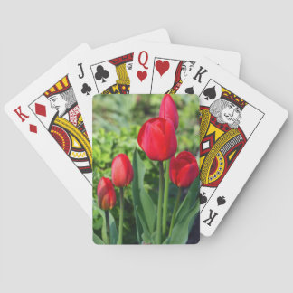 Cartes de jeu de tulipe