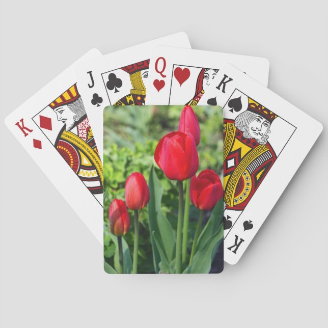 Cartes de jeu de tulipe (dos)