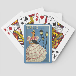 Cartes de jeu de Vintage voyage de l'ESPAGNE