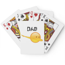 Cartes de jeu d'emoji de limande