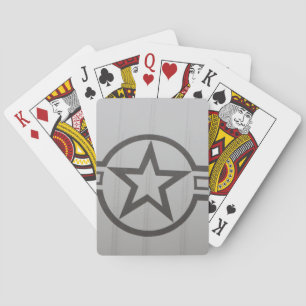 Cartes de jeu des étoiles militaires
