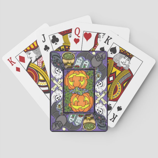 Cartes de jeu d'Halloween (dos)