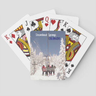 Cartes de jeu d'hiver de Steamboat Springs le