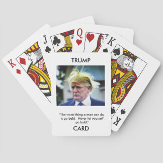 Cartes de jeu d'image/citation de Donald Trump