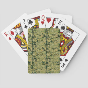 Cartes de jeu d'impression d'alligator