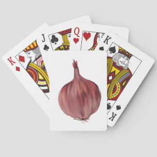 Cartes de jeu d'oignon amusantes et sophistiquées