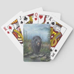 Cartes de jeu d'ours noir