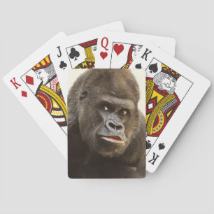 Cartes de jeu drôles de gorille