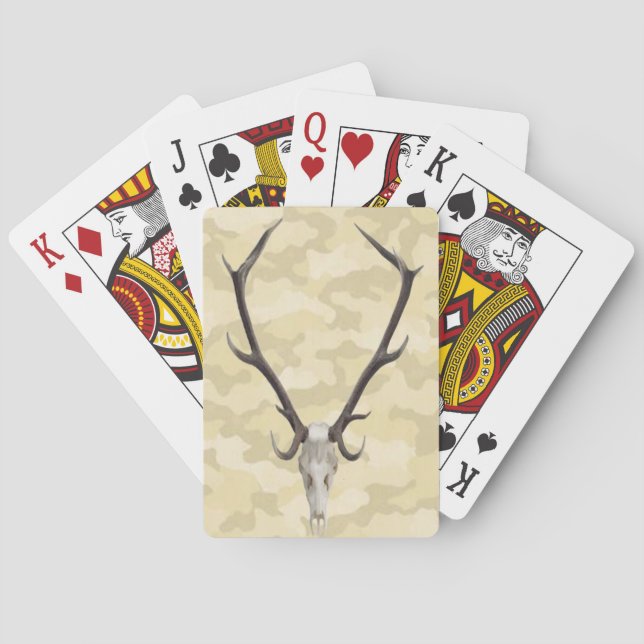 Cartes de jeu du crâne de cerf (dos)