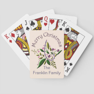 Cartes de jeu - étoile toscane de Noël