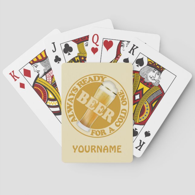 Cartes de jeu faites sur commande de monogramme de (dos)