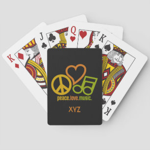 Cartes de jeu faites sur commande de musique