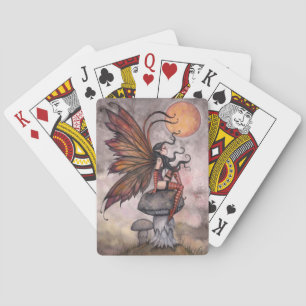Cartes de jeu féeriques gothiques d'art