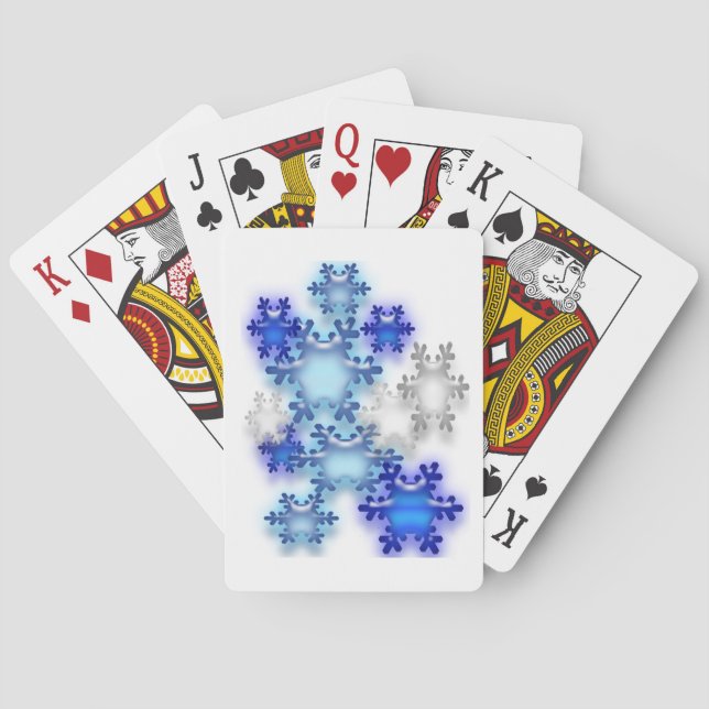 Cartes de jeu - Flacons de neige en 3D (dos)