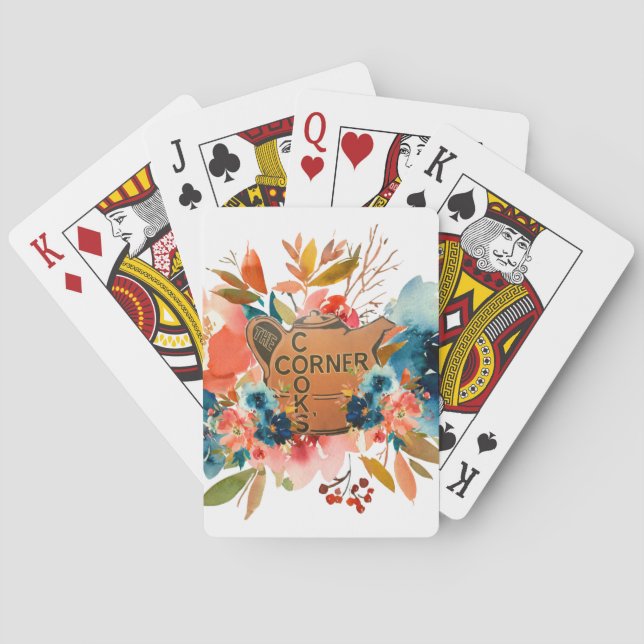 Cartes de jeu Floral (dos)