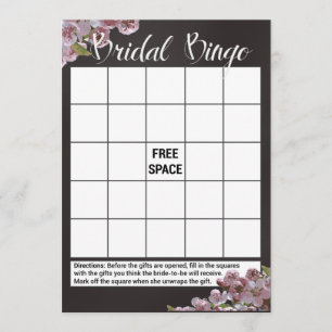 Cartes de jeu Floral Fête des mariées Bingo