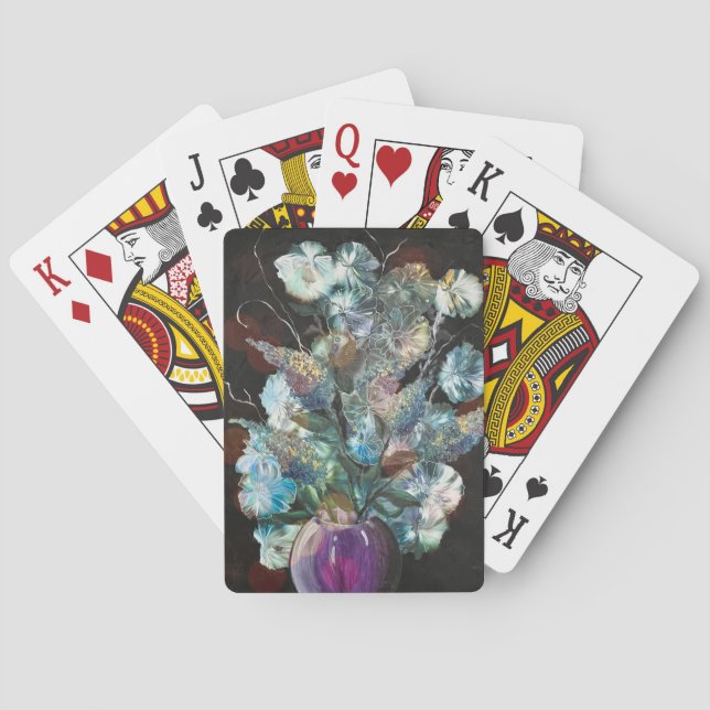 Cartes de jeu Floral Vase (dos)