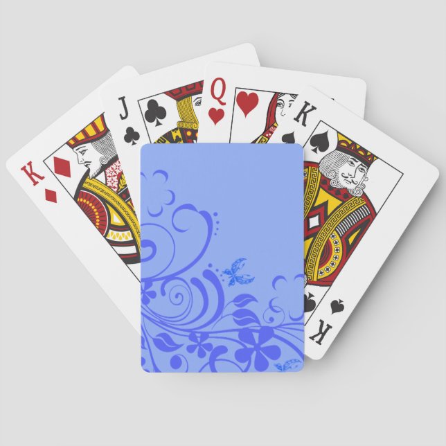 Cartes De Jeu Florales Jolies (dos)