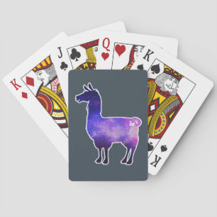 Cartes de jeu galactiques de lama
