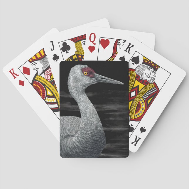Cartes de Jeu Grue Sandhill - "Voyageur Ancien" (dos)