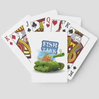 Cartes de jeu humoristiques d'aquarium