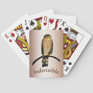 Cartes de jeu indivisibles de faucon Brown