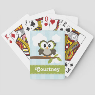 Cartes de jeu jaunes de Bicycle® de hibou