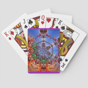 Cartes de jeu justes de kaléidoscope de la
