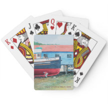 Cartes de jeu - "Le génie" Bateau en cale sèche