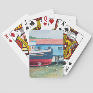 Cartes de jeu - "Le génie" Bateau en cale sèche