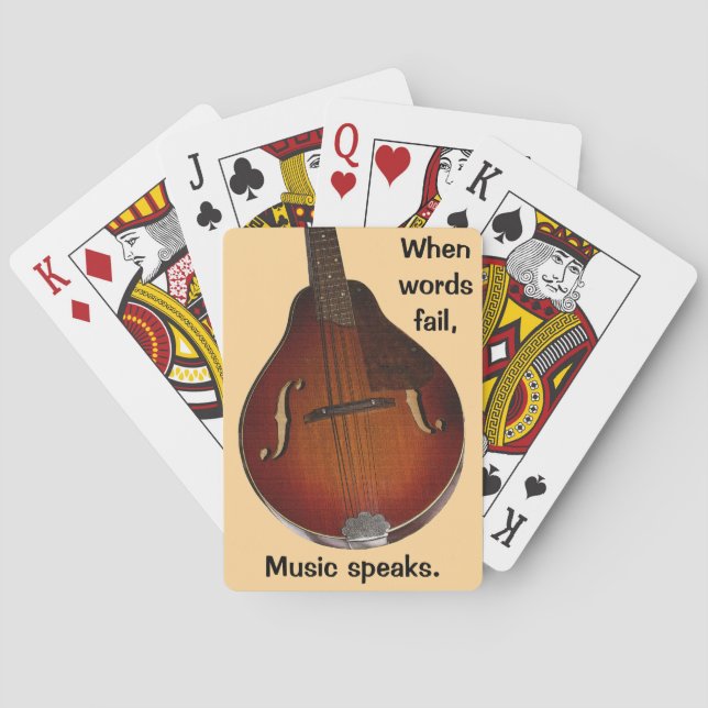 Cartes de jeu Mandolin (dos)