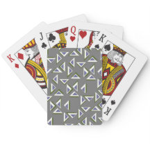 Cartes de jeu modernes de triangles