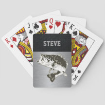 Cartes de jeu nommées rocailleuses de pêche au bar
