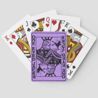 Cartes de jeu observées de crics des crêtes une de