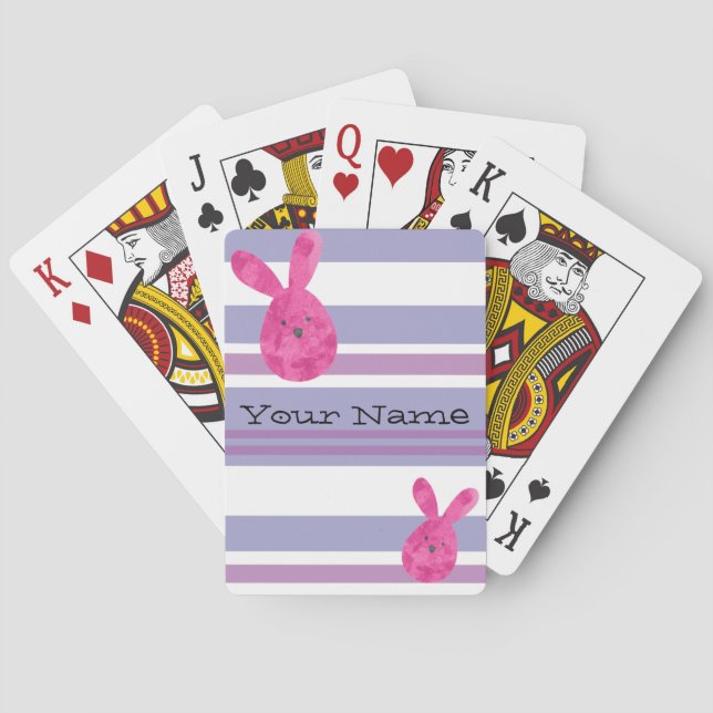 Cartes de jeu personnalisables de Pâques (dos)