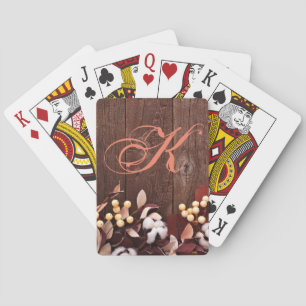 Cartes de jeu personnalisées Branche de coton sur 