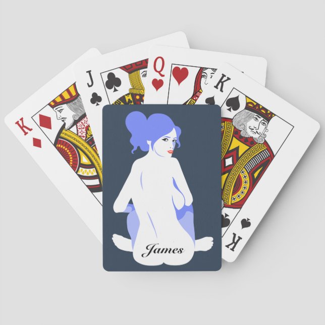 Cartes de jeu personnalisées "de timbre de bruit (dos)