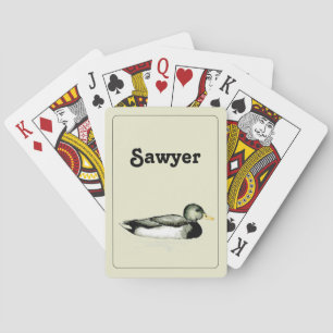 Cartes de jeu personnalisées Mallard Duck