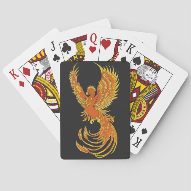 Cartes de jeu Phoenix Rising (dos)